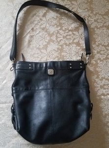 TCHIBO Woman Black Leather Bag Very Nice